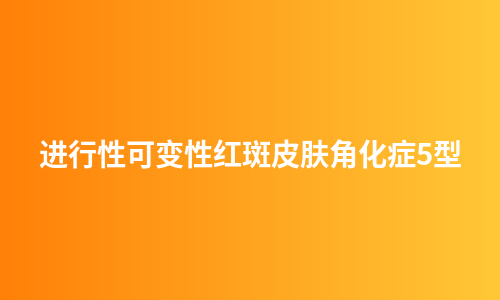 进行性可变性红斑皮肤角化症5型