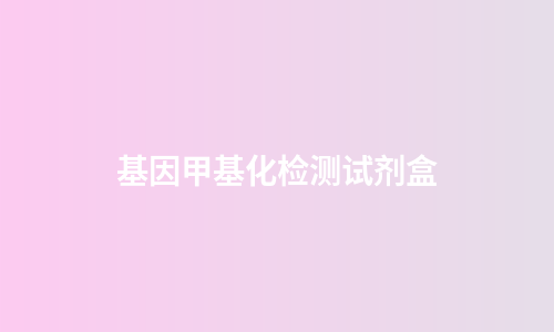 基因甲基化检测试剂盒