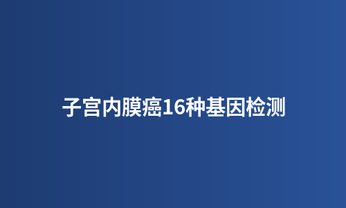 子宫内膜癌16种基因检测