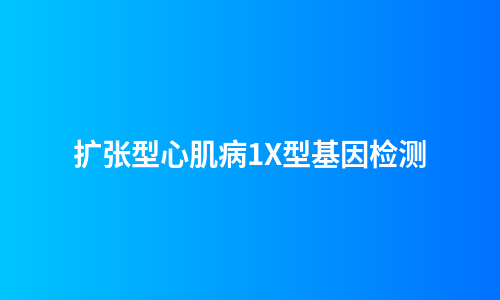 扩张型心肌病1X型基因检测