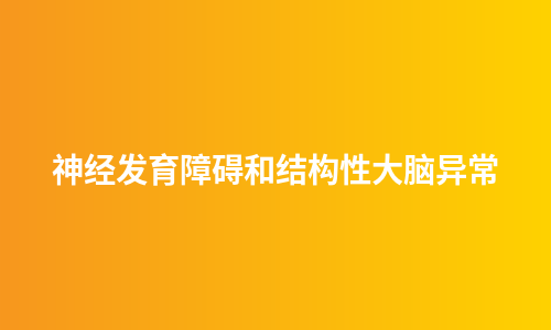 神经发育障碍和结构性大脑异常
