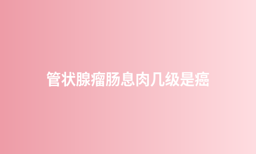 管状腺瘤肠息肉几级是癌