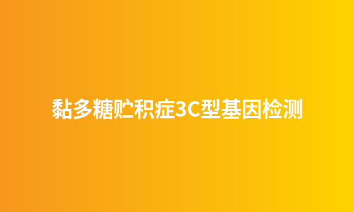 黏多糖贮积症3C型基因检测